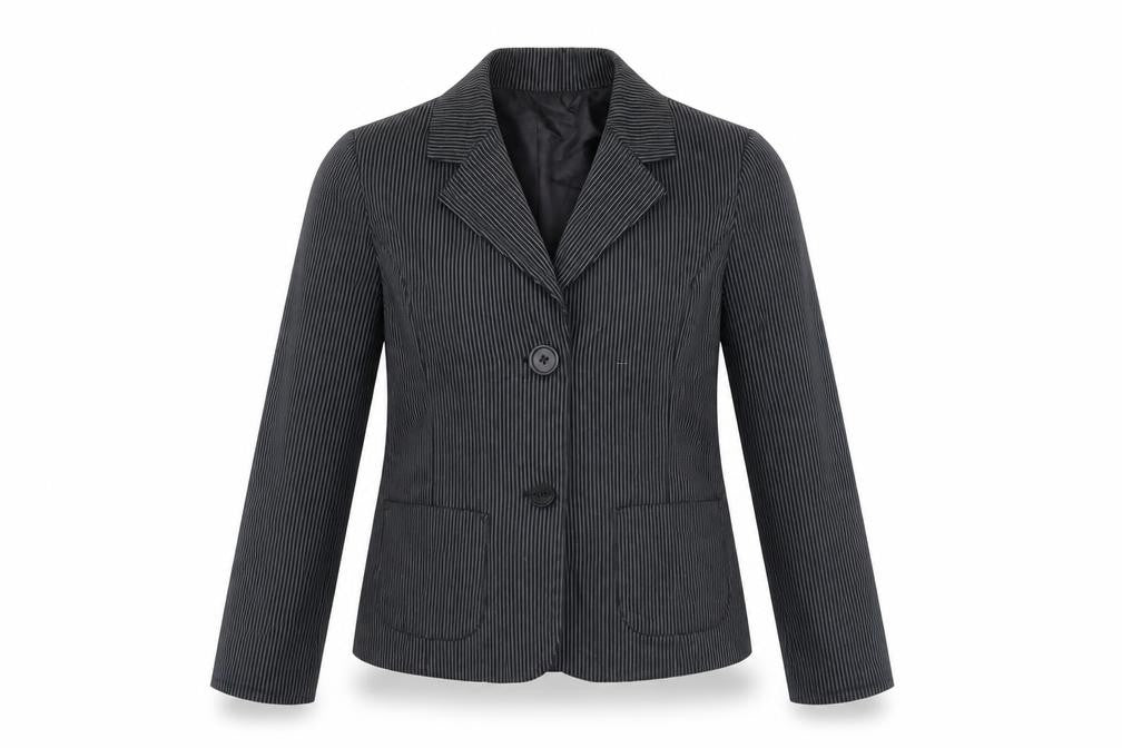 id:X Girls Black Striped  Jacket  Size 10 Years