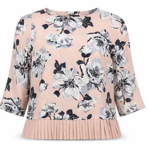 Debenhams Womens Pink Floral  Basic Blouse Size 14