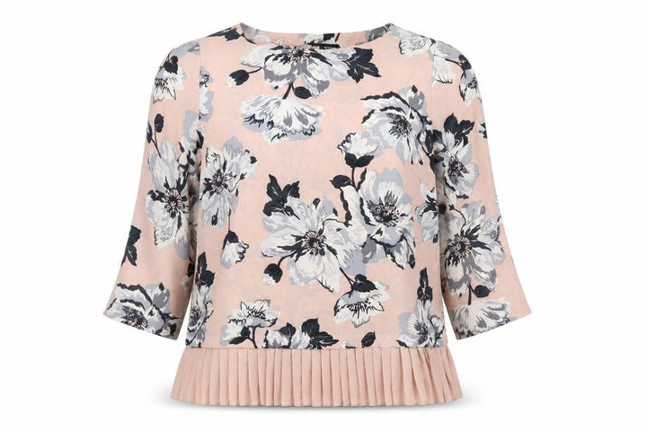 Debenhams Womens Pink Floral  Basic Blouse Size 14