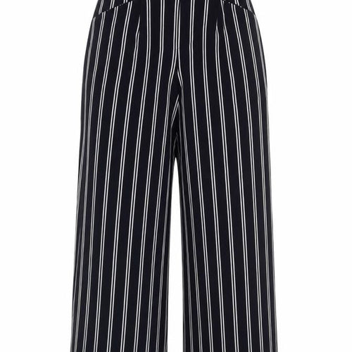 Bershka Womens Blue Striped  Trousers  Size 6 L23 in