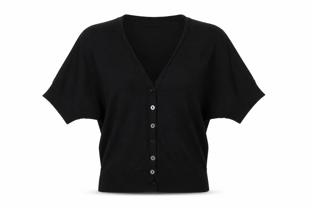 F&F Womens Black  Knit Cardigan Jumper Size 10