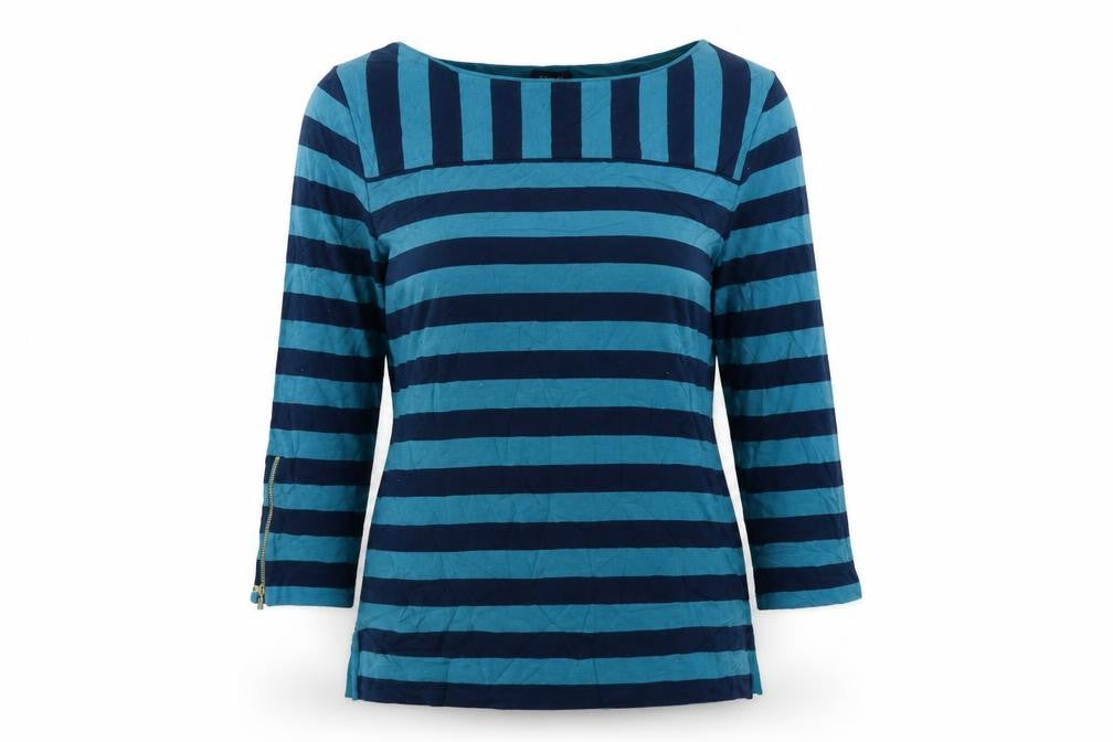 Talbots Womens Multicoloured Striped  Pullover Sweatshirt Size L