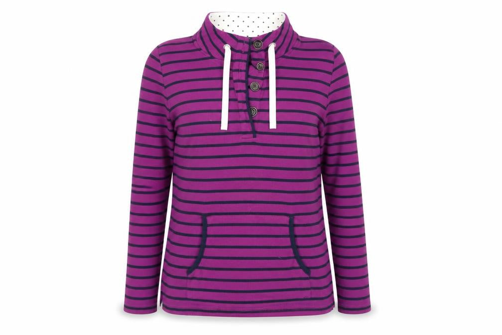 Bm Casual Womens Multicoloured Striped  Pullover Jumper Size M