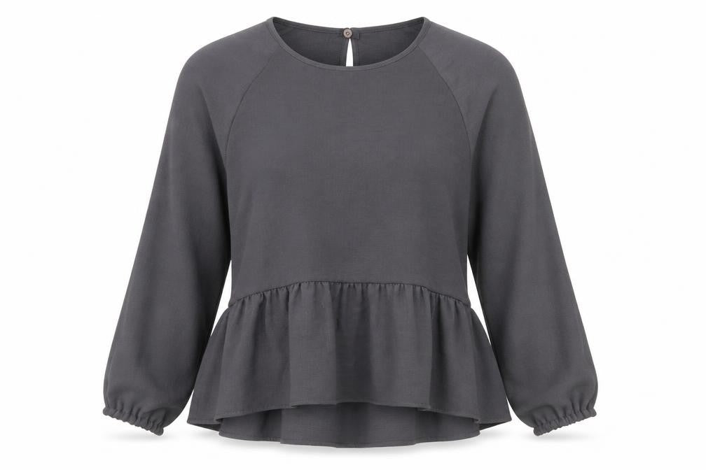 New Look Womens Grey   Tunic Blouse Size 12