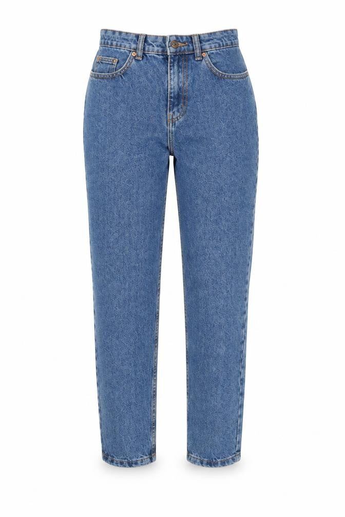Denim & Co. Womens Blue  Denim Straight Jeans Size 6 L26 in