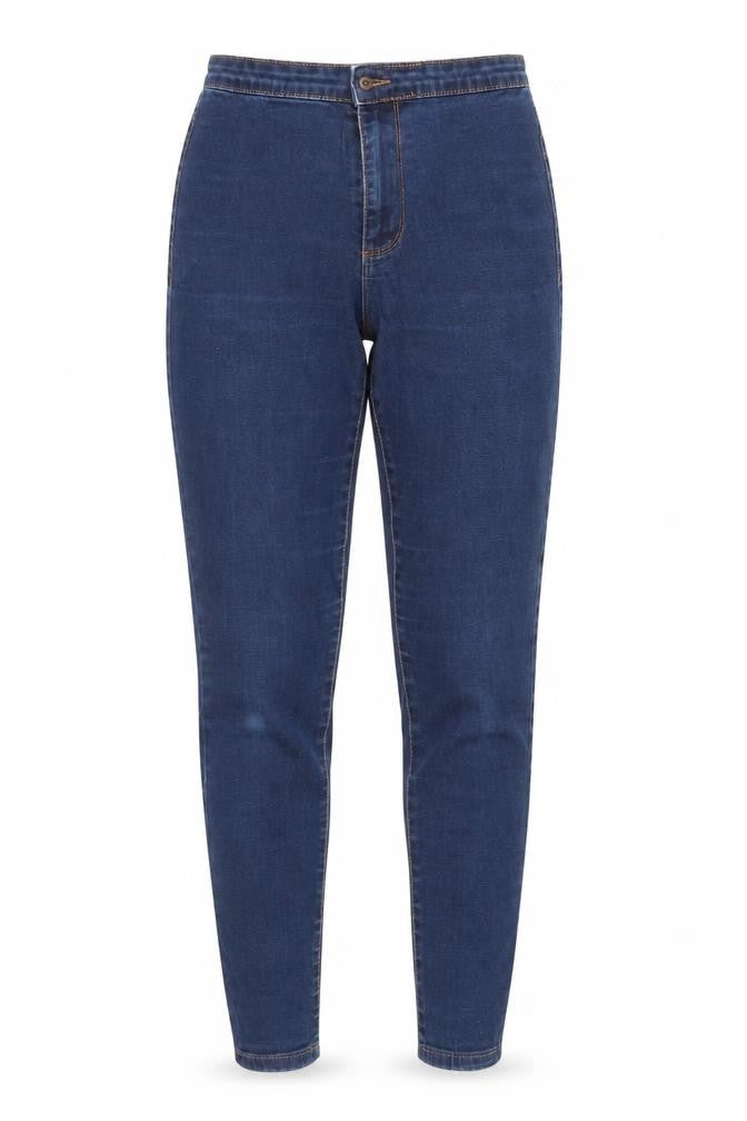 Denim & Co. Womens Blue   Straight Jeans Size 10 L25 in
