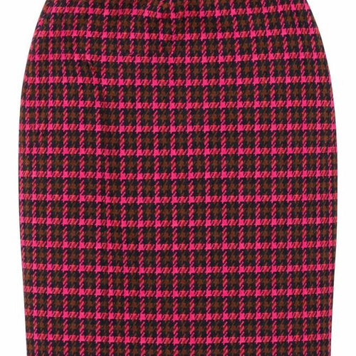 New Look Womens Pink Plaid  A-Line Skirt Size 8