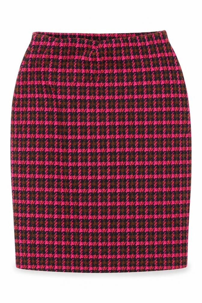 New Look Womens Pink Plaid  A-Line Skirt Size 8