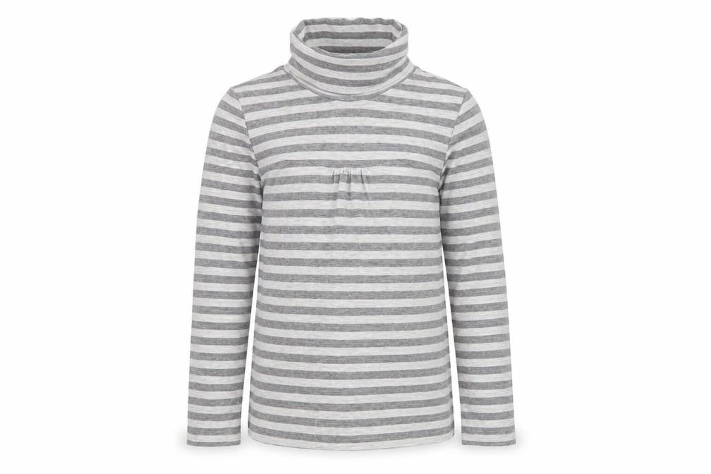 NEXT Girls Grey Striped  Pullover Jumper Size 8 Years
