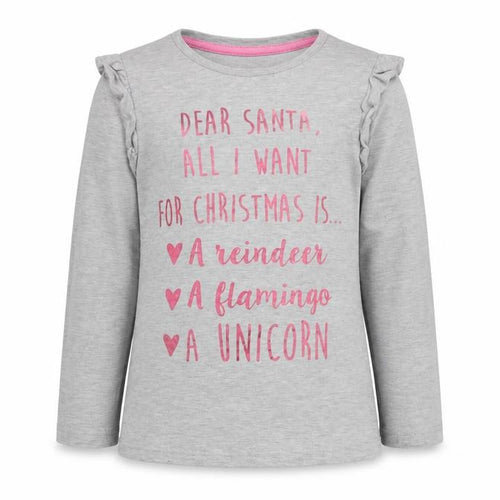 George Girls Grey   Basic T-Shirt Size 4-5 Years