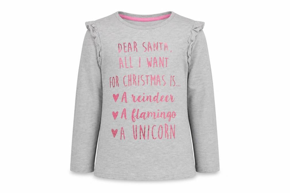 George Girls Grey   Basic T-Shirt Size 4-5 Years