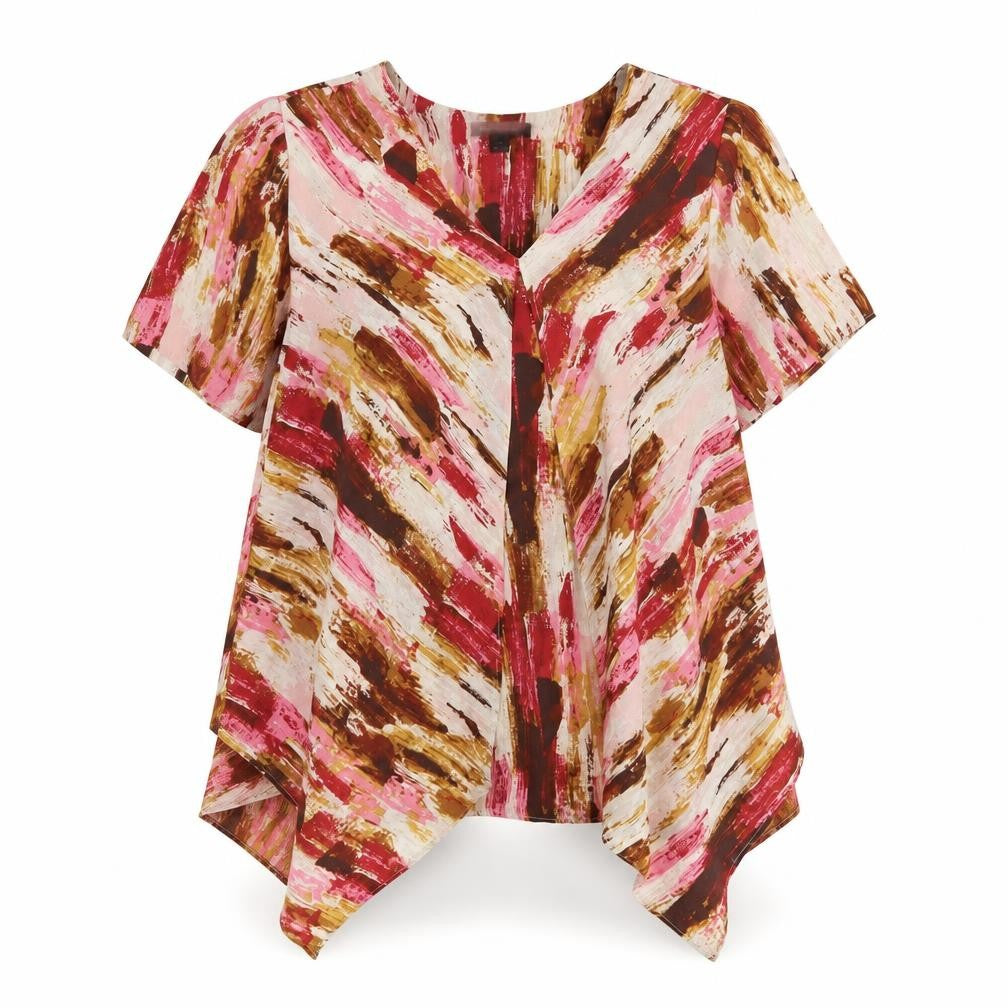 H by Halston Womens Pink   Basic Blouse Size 14