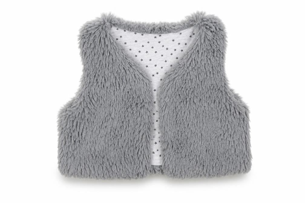 Front view of Next Baby Grey Jacket Waistcoat, size 12-18, Months