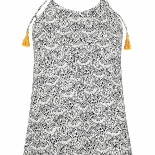 Missguided Womens Black Geometric  A-Line  Size 10