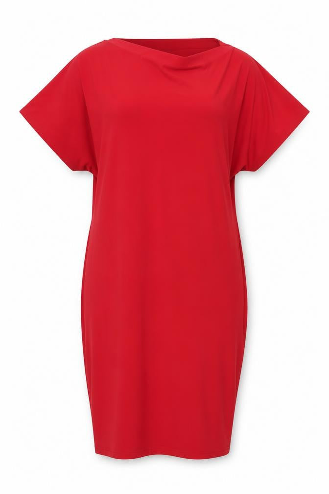 Front view of Next women’s red pencil dress, size UK 8