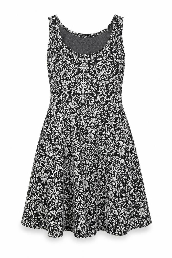 Front view of Atmosphere women’s black a-line, size UK 10