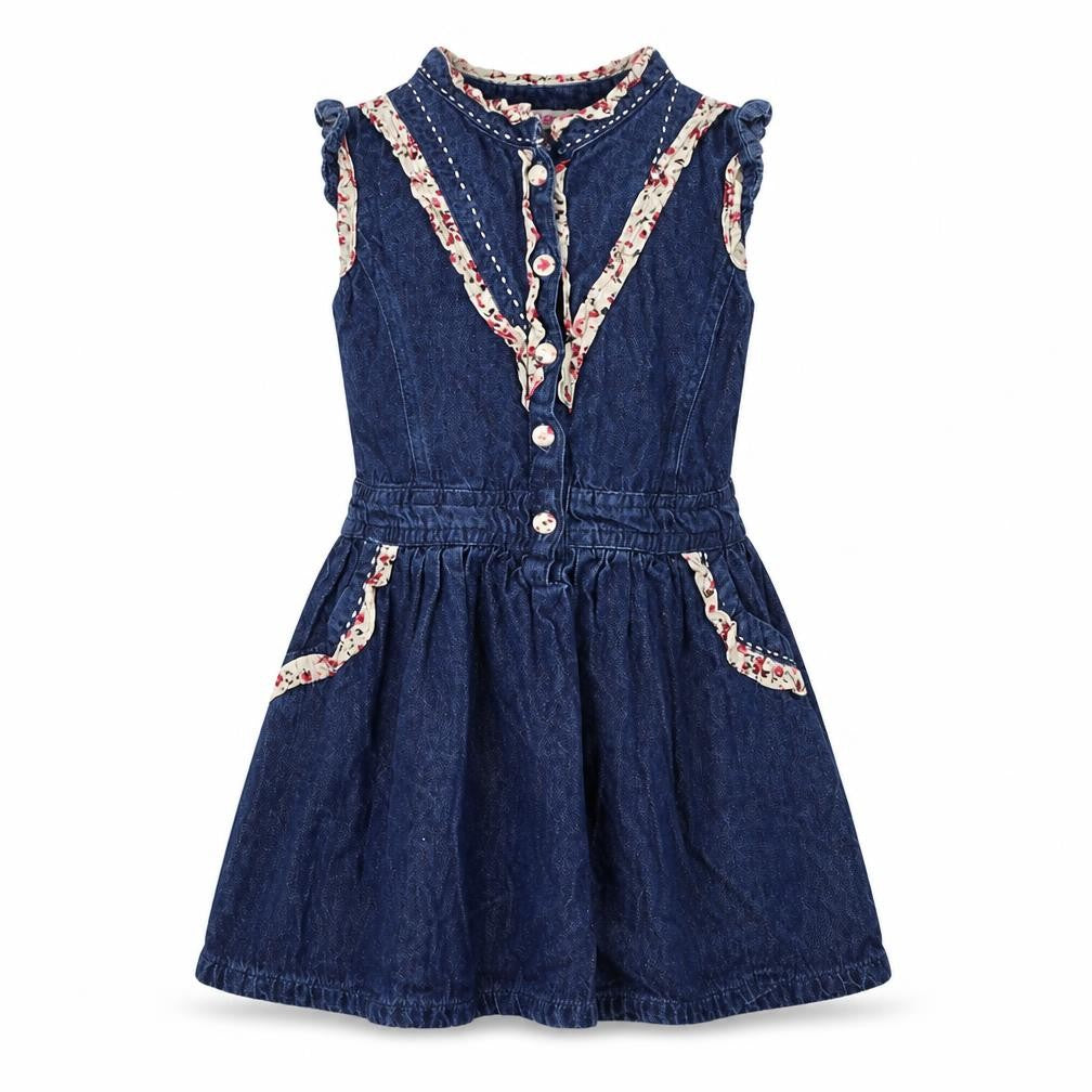Girl2Girl Girls Blue  Denim Shirt Dress  Size 2-3 Years
