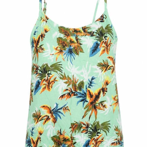 Intuition Womens Green Floral  Basic T-Shirt Size 8
