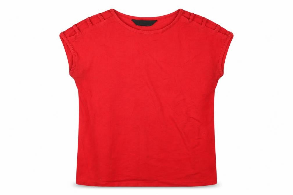 Lipsy Womens Red   Basic T-Shirt Size 10