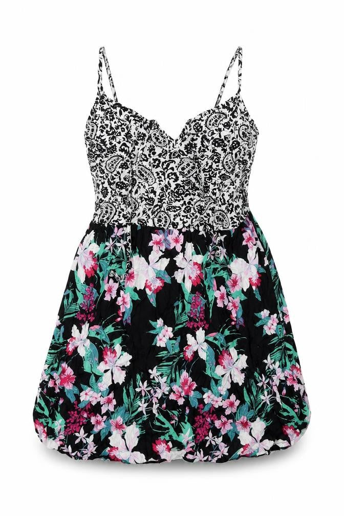 akasa Womens Blue Floral  Mini  Size 14