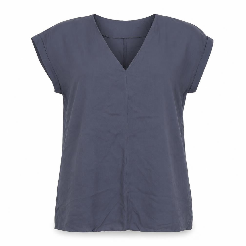 George Womens Grey  Chiffon Tunic T-Shirt Size 2
