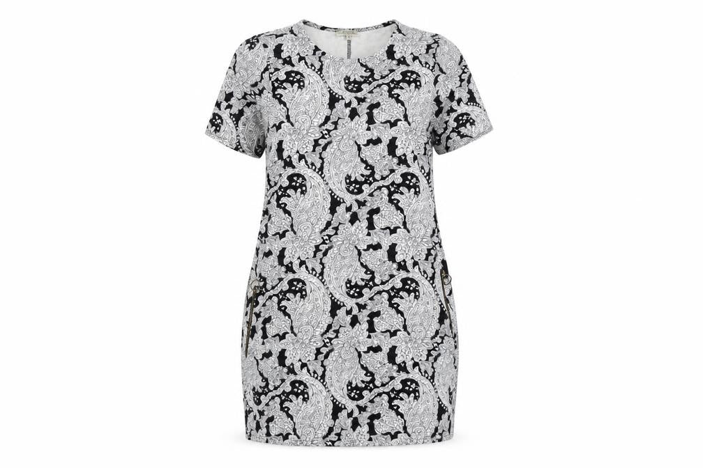 Papaya Womens Black Floral  Bodycon  Size 10