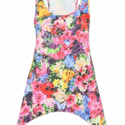 CACTI Womens Multicoloured Floral  Basic T-Shirt Size 10