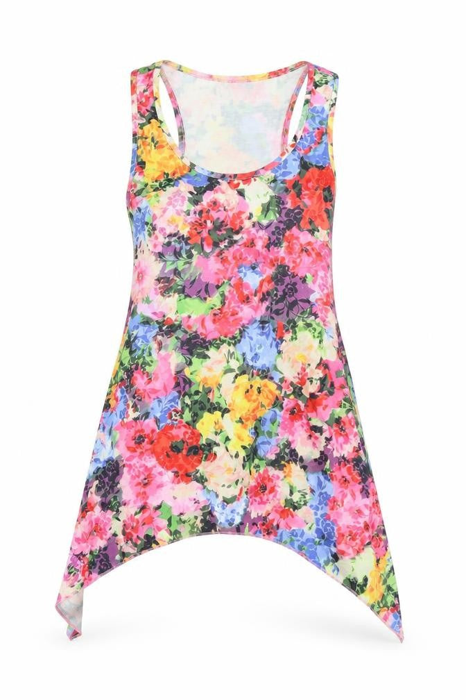 CACTI Womens Multicoloured Floral  Basic T-Shirt Size 10
