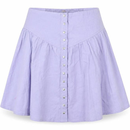 Three People  Womens Purple Houndstooth  Flare Skirt Size L