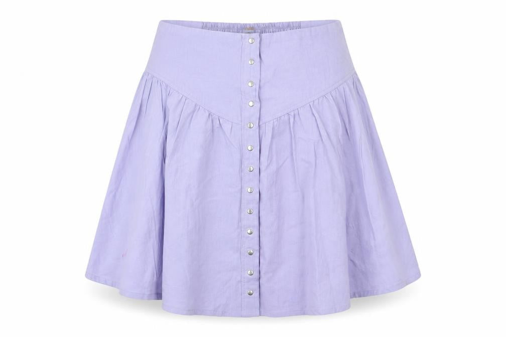 Three People  Womens Purple Houndstooth  Flare Skirt Size L