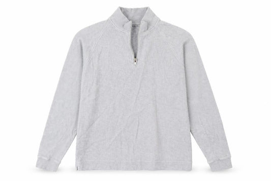Front view of Easy men’s grey knit jumper, size L