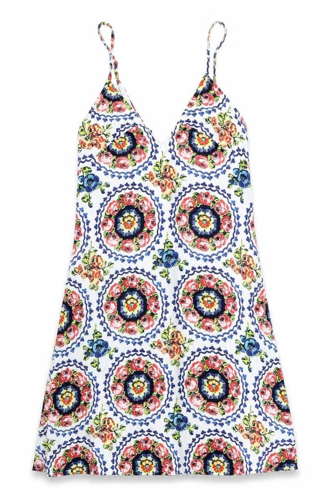 the jetset Womens White Argyle/Diamond  Shirt Dress  Size S