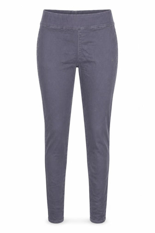 Front view of Very women’s grey carrot trousers, size UK 14, 30-inch leg