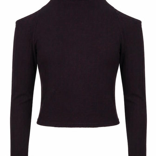 New Look Womens Purple   Cropped T-Shirt Size 8