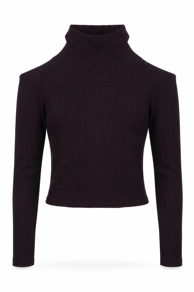 New Look Womens Purple   Cropped T-Shirt Size 8
