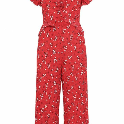Miss Selfridge Womens Red   Jumpsuit One-Piece Size 4