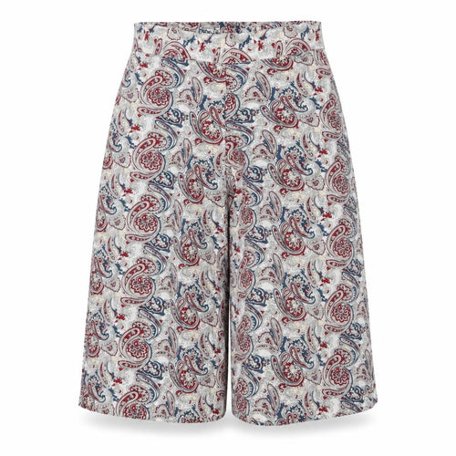 Make Way Womens Multicoloured Paisley  Culotte Shorts Size 8