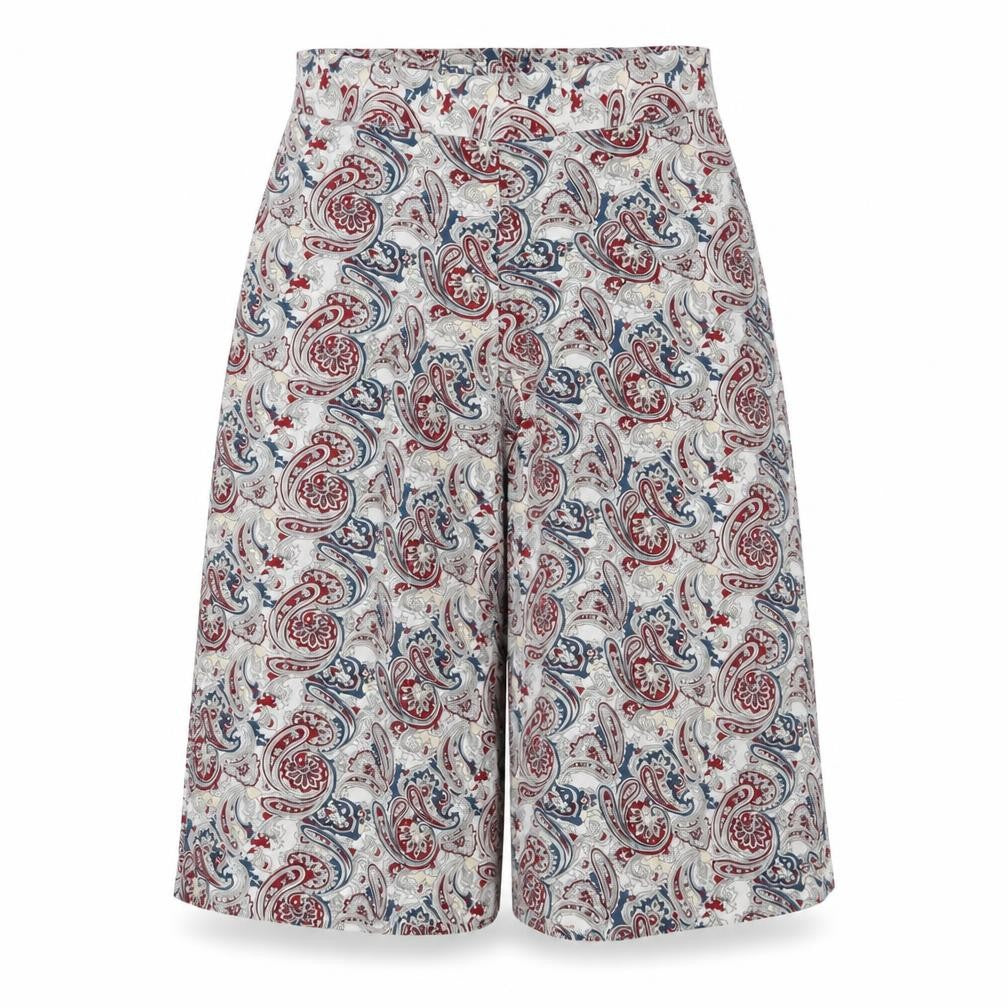 Make Way Womens Multicoloured Paisley  Culotte Shorts Size 8