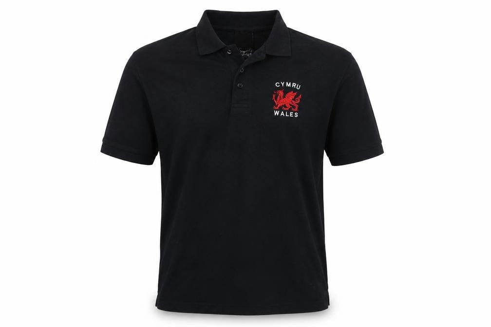 Manav Mens Black    Polo Size M  - Wales