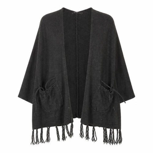 CMD Womens Grey  Knit  Shawl/Wrap