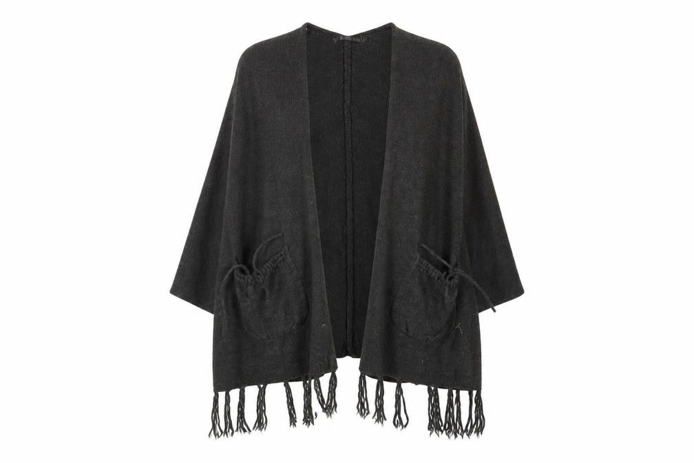 CMD Womens Grey  Knit  Shawl/Wrap