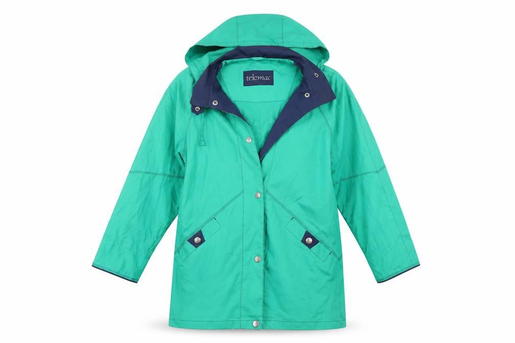 Telemac Womens Green   Jacket Coat Size S