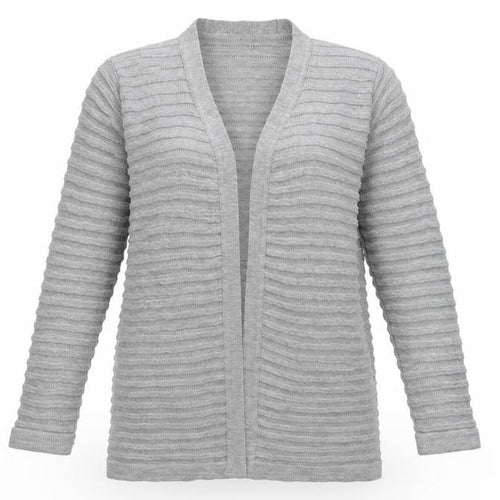 Boohoo Womens Grey  Knit Cardigan Jumper Size M