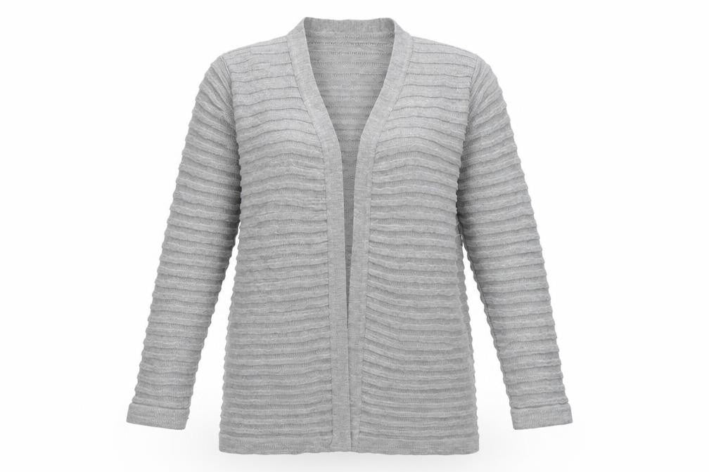 Boohoo Womens Grey  Knit Cardigan Jumper Size M