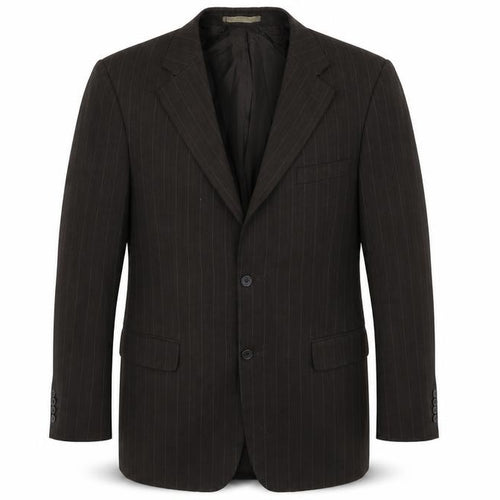 Taylor & Wright Mens Black Striped  Jacket Suit Jacket Size 40