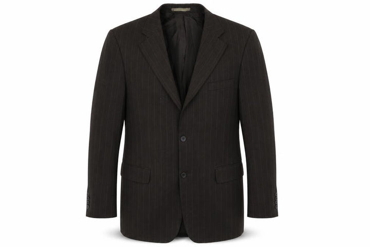 Taylor & Wright Mens Black Striped Jacket Suit Jacket Size 40