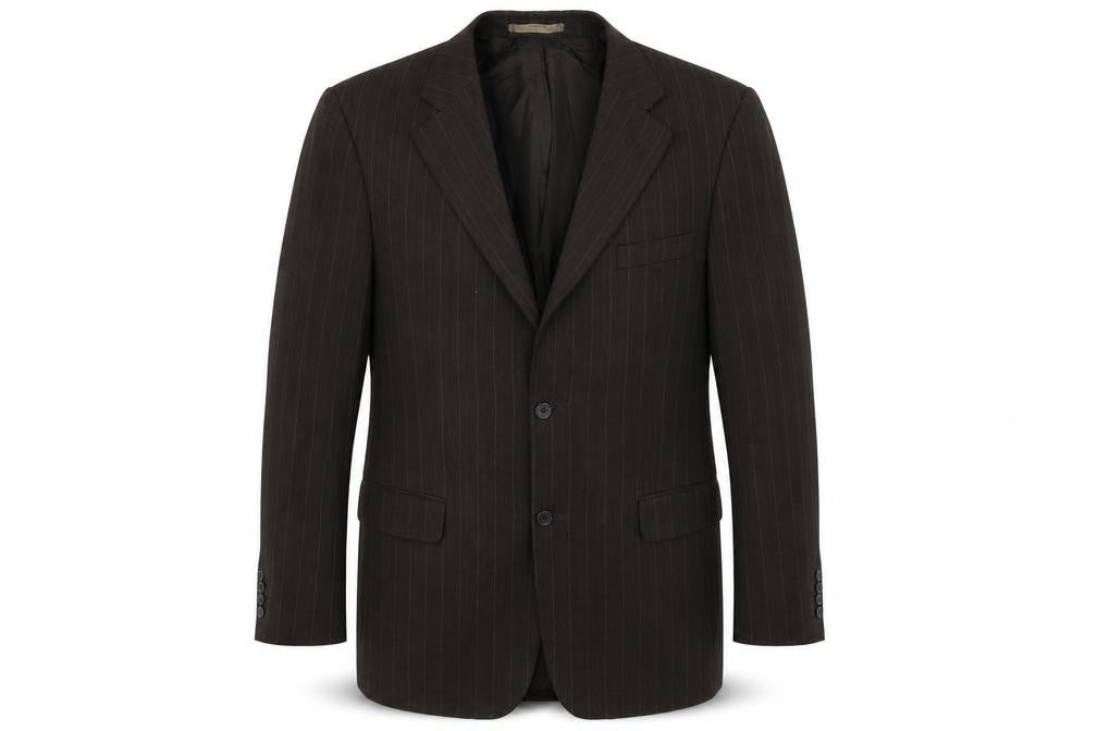 Taylor & Wright Mens Black Striped  Jacket Suit Jacket Size 40
