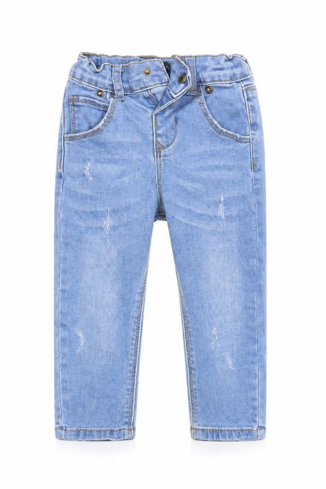 Denim & Co. Boys Blue  Denim Cargo Jeans Size 12-18 Months