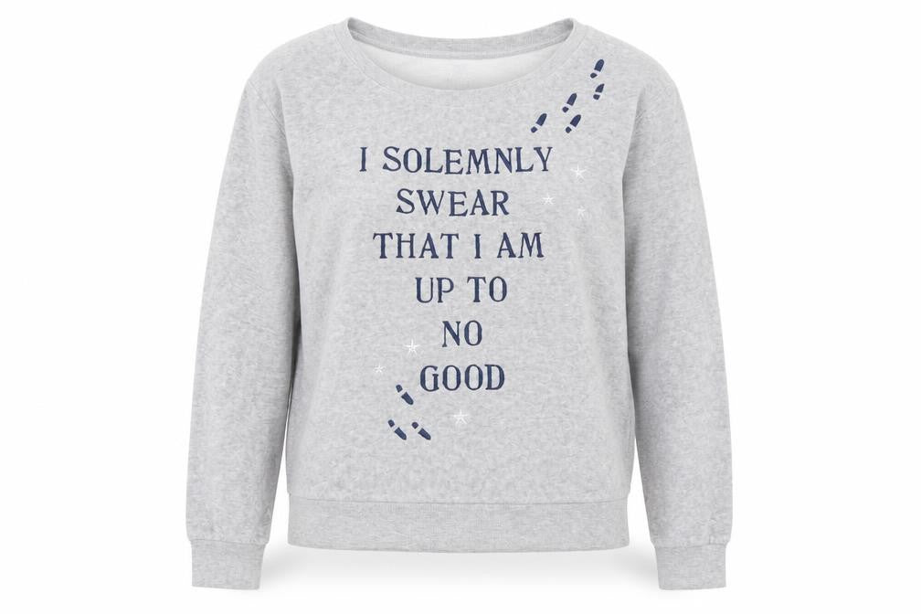 Front view of Love To Lounge women’s grey jumper, size XL