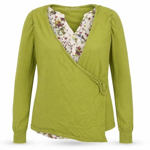 NEXT Womens Green Floral  Cardigan Jumper Size 8  - Cardigan and top all in one